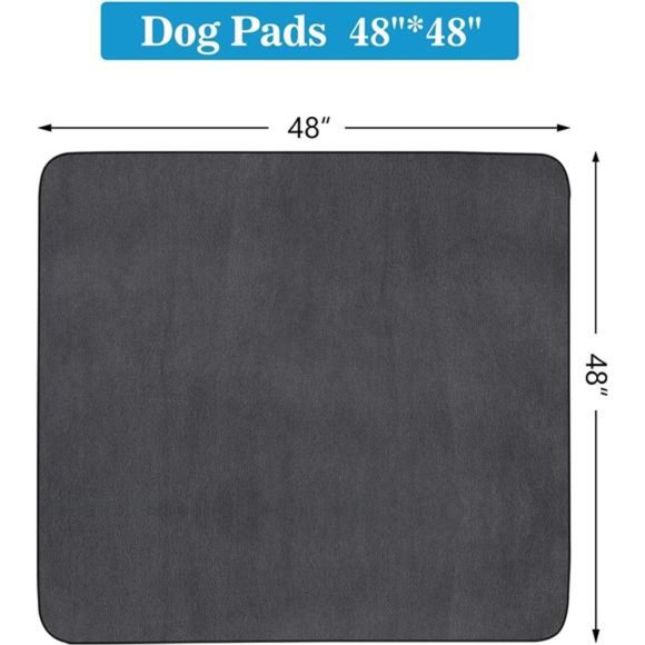 Reusable Pee Pads for Dogs, 48"x48"/60"x48" Large, Washable Dog Pads - Picture 2 of 8